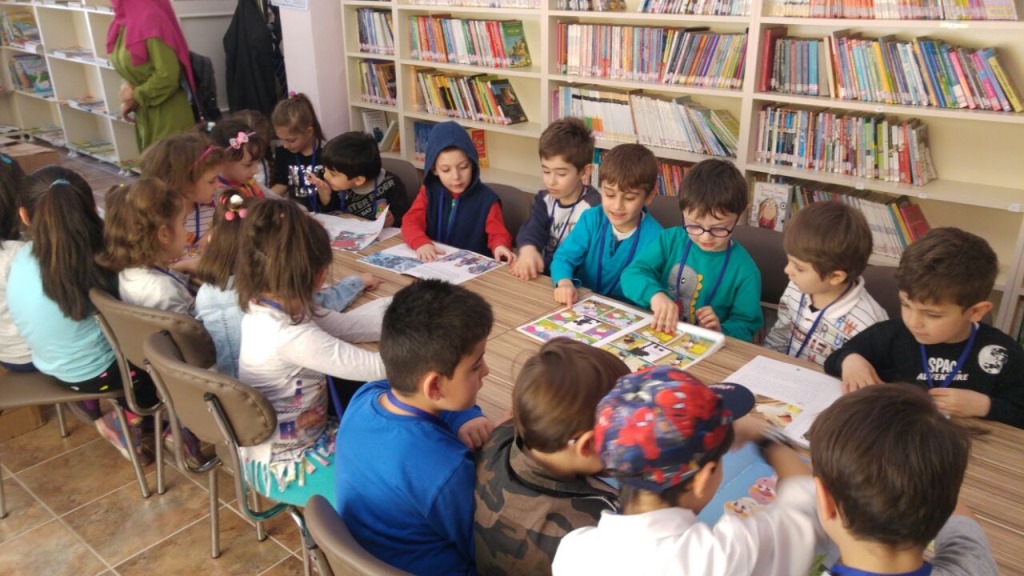 Yenimahalle Anaokulu Öğrencileri Kütüphanede