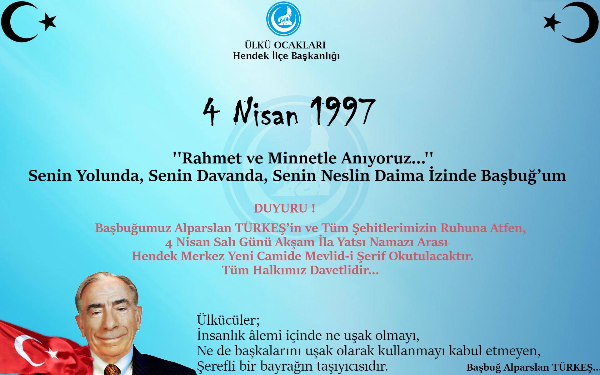 Başbuğ İçin Mevlid-i Şerif Okutulacak