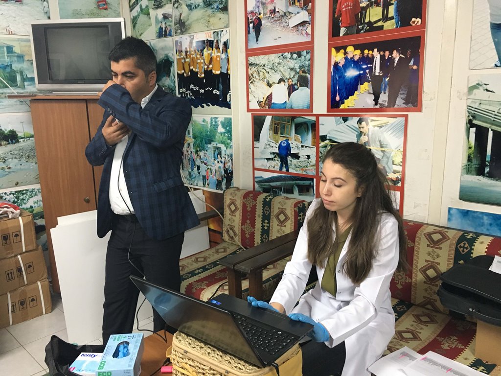 Hendek Belediye Personeline sağlık taraması   