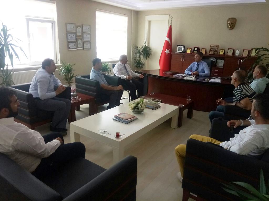 Bedir ve Ekibi Kaymakam Burhan’ı Ziyaret Etti