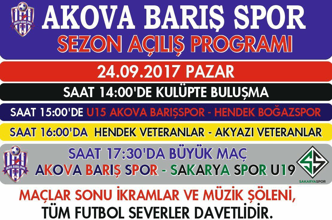 Akova Barışspor’dan Sezon Açılışına Davet