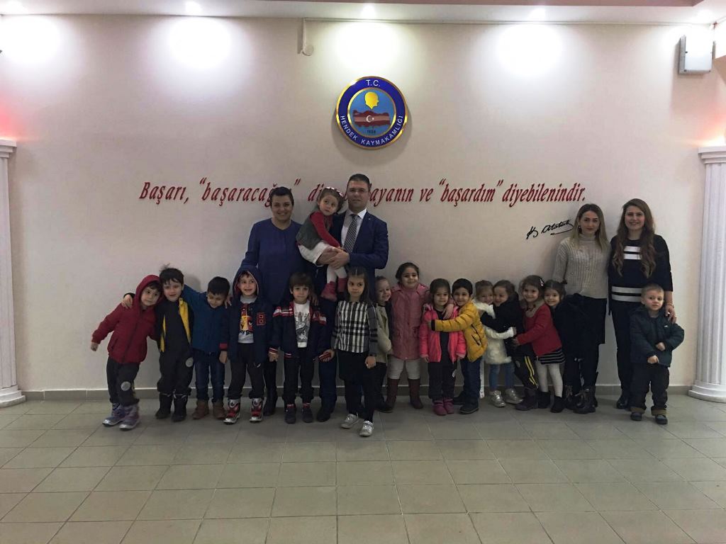 Pırıltı Anaokulu Öğrencileri Kaymakam’ı Ziyaret Etti