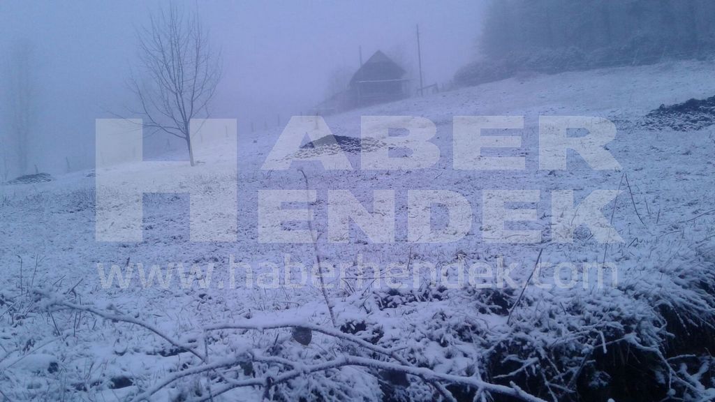 ZİRVEDE KAR YAĞIŞI BAŞLADI