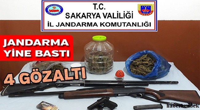 Jandarma’dan Eş zamanlı Uyuşturucu Operasyonu