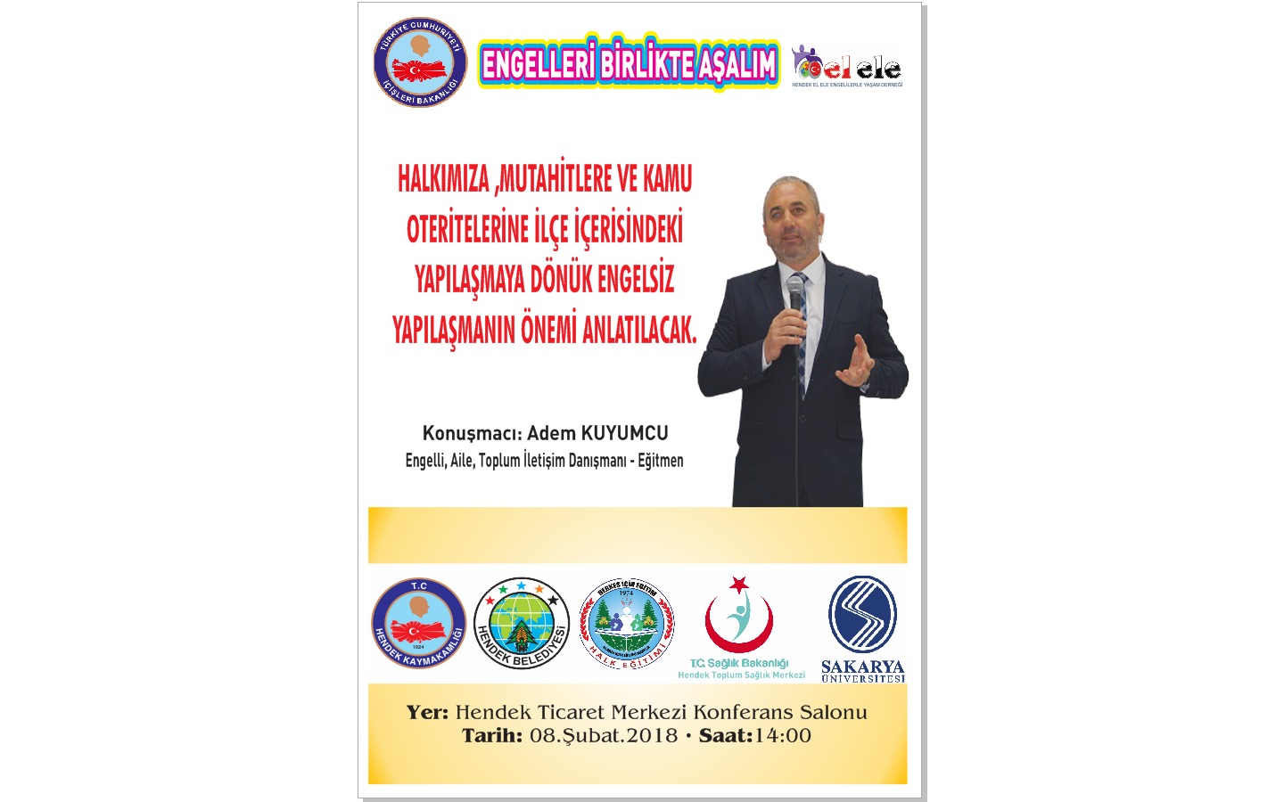 El Ele Engellilerle Yaşam Derneğinden Konferanssa Davet