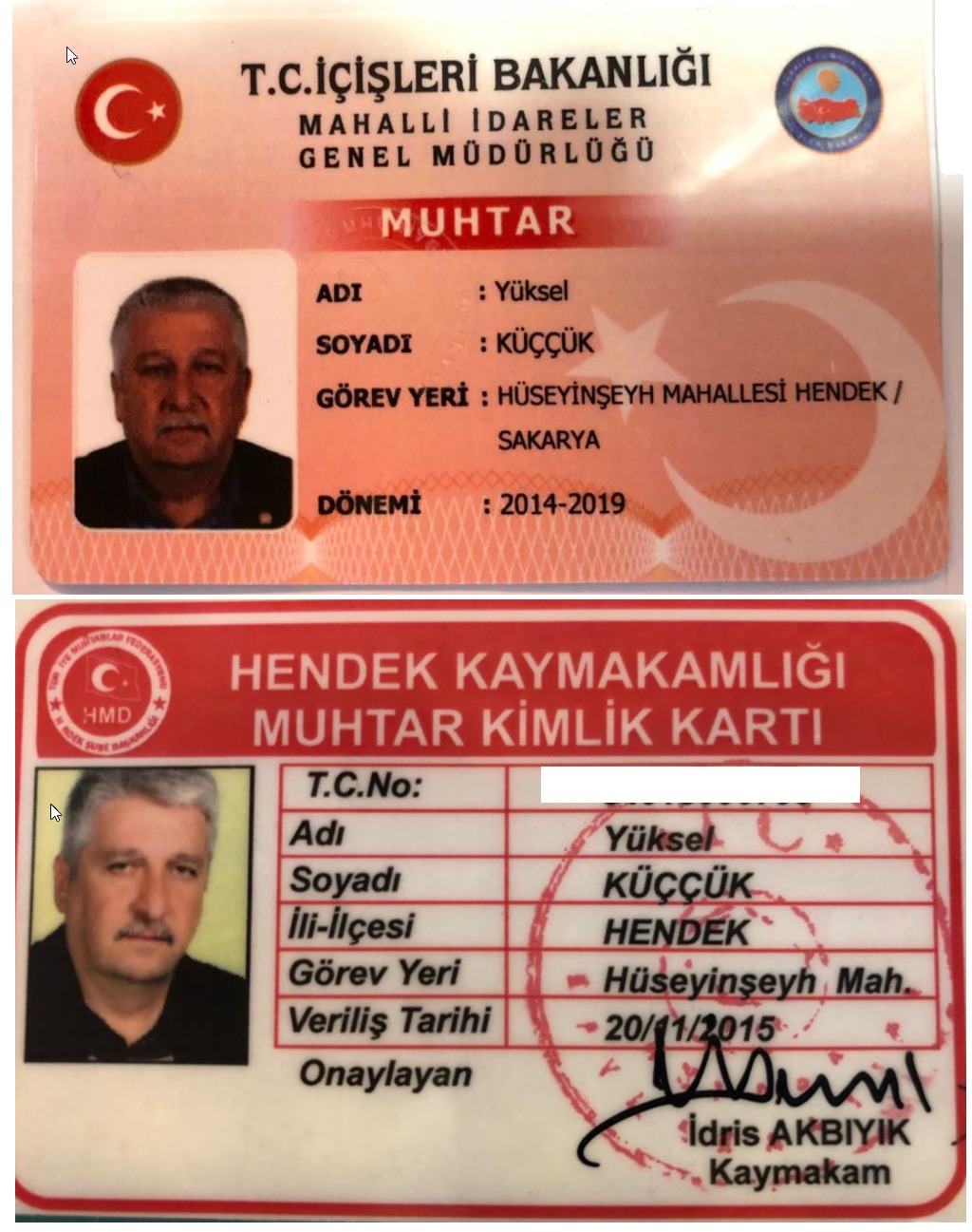 Muhtarlar Yeni Kimliklerine Kavuştu