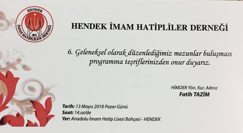 HİMDER Geleneksel Mezunlar Gününe davet