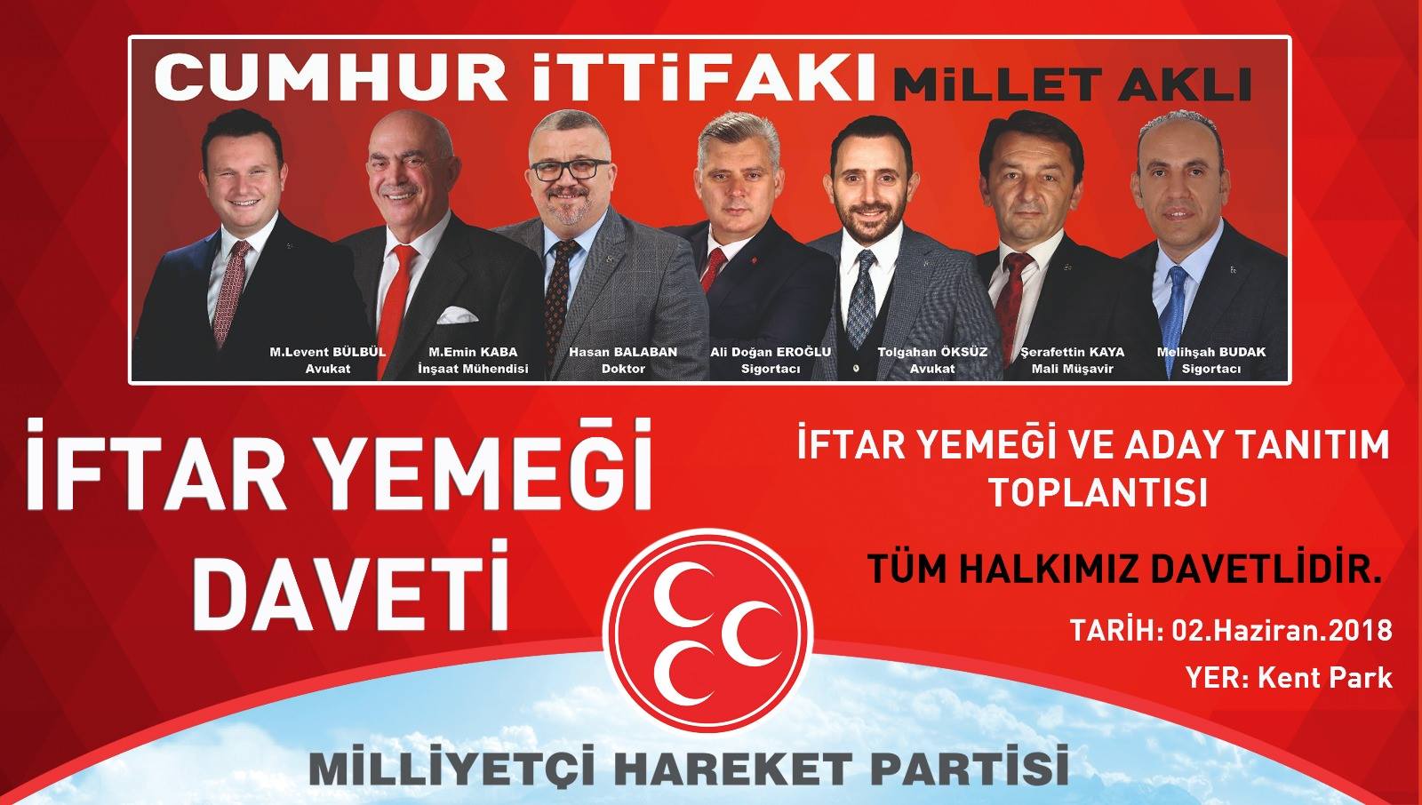 MHP İftar ve Aday Tanıtım Programına Davet