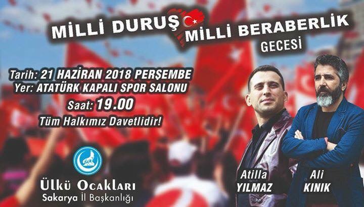Ülkücülerden Milli Duruş ve Milli Beraberlik Gecesi