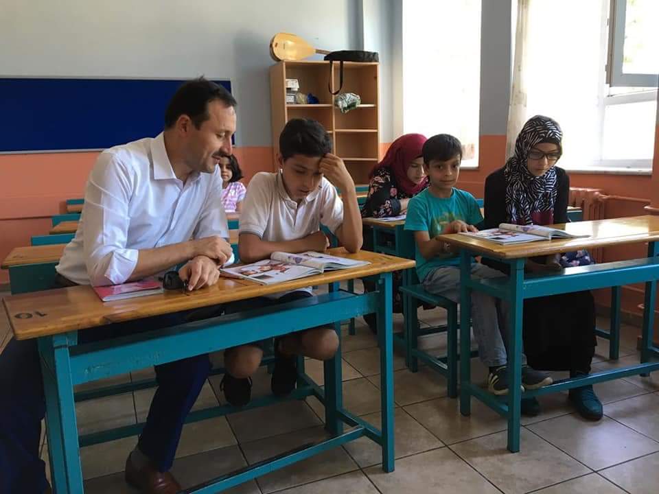 Çuhadar, Eğitim Alan Göçmen Çocukları Ziyaret Etti