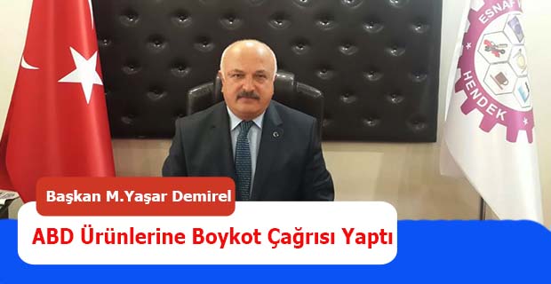 Demirel ABD Ürünlerine Boykot Çağrısı Yaptı