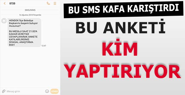 Bu Anketi Kim Yaptırıyor