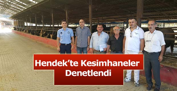 Hendek’te Kesimhaneler Denetlendi