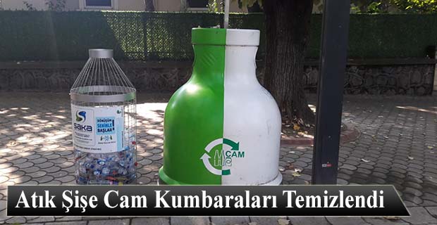 Atık Şişe Cam Kumbaraları Temizlendi