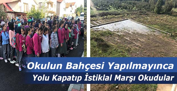 Yolu Kapatıp İstiklal Marşı Okudular