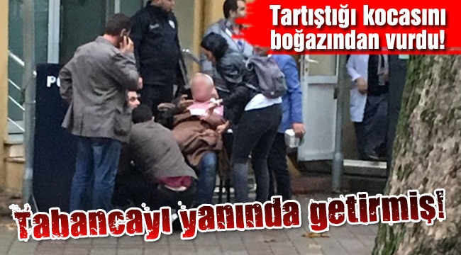 Eşinin Vurduğu Şahıs Emniyete Sığındı