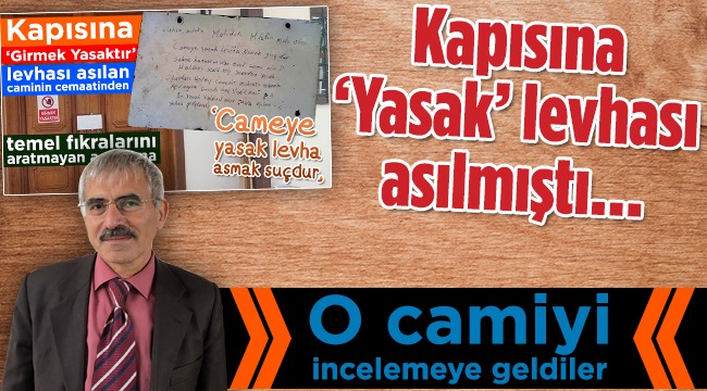 Büyük Camide ki O Yazı Kaldırıldı