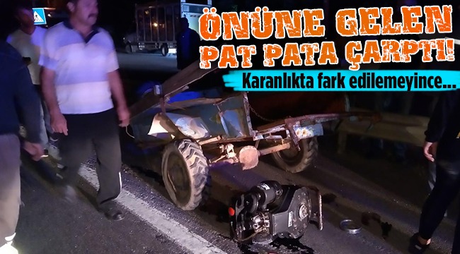 ÖNÜNE GELEN PAT PATA ÇARPTI!