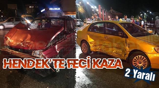 Hendek’te Kaza İki Yaralı