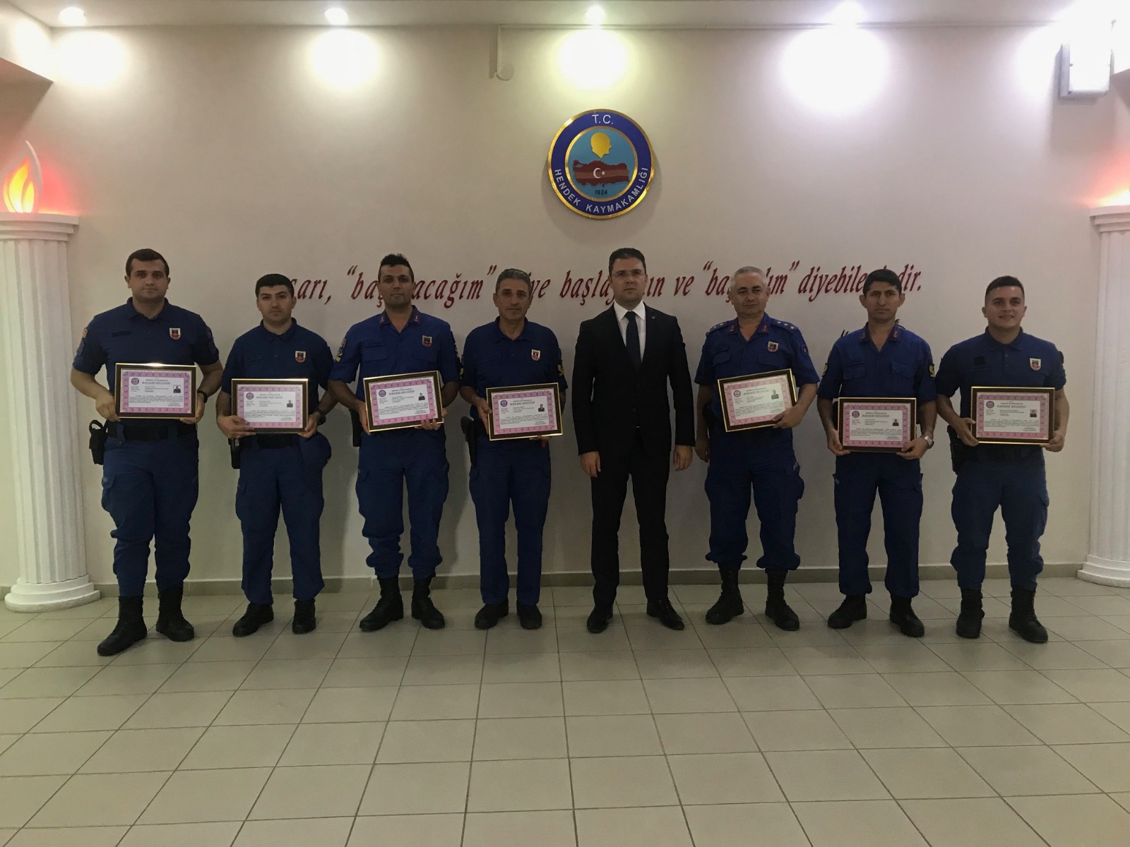 Hendek Jandarması Onurlandırıldı
