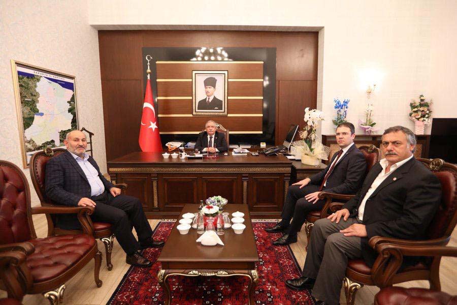 Burhan ve Püsküllü Vali’yi ziyaret etti