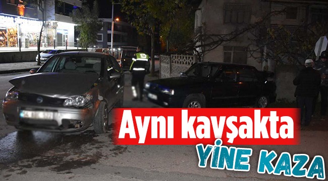 Aynı Kavşakta Yine Kaza