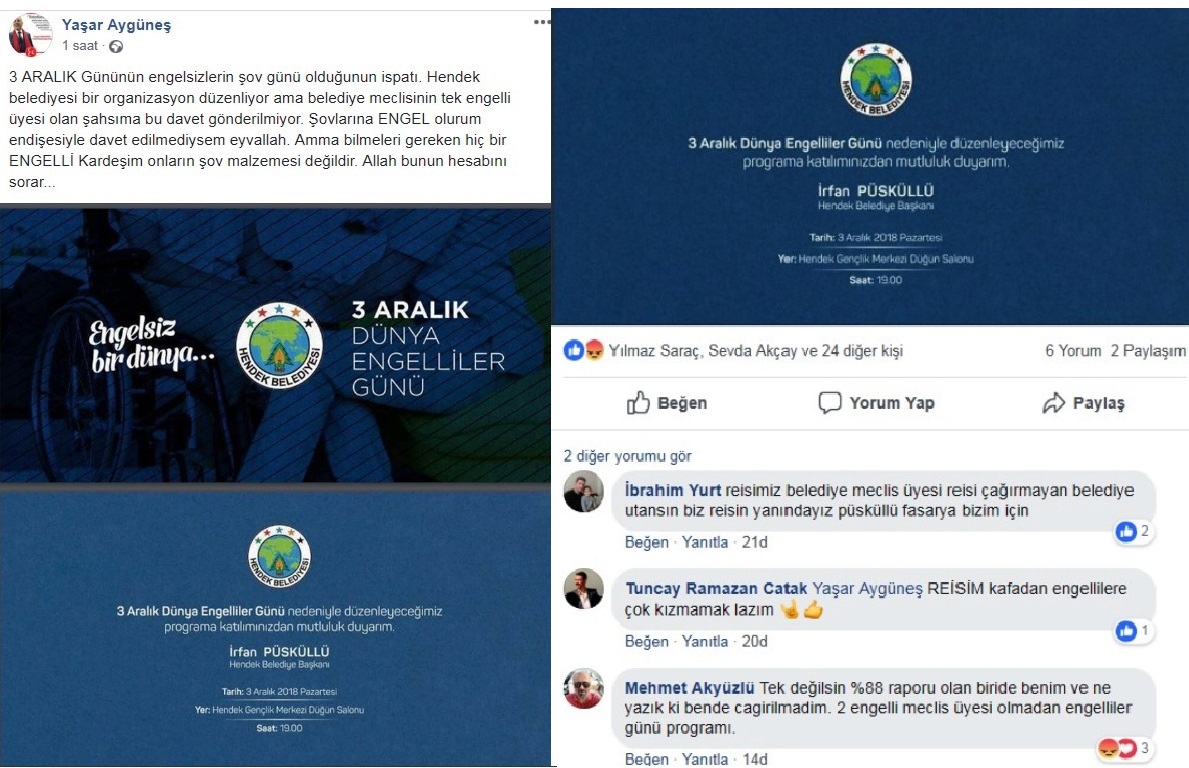 ENGELLİ MECLİS ÜYELERİNE BELEDİYEDEN ENGEL