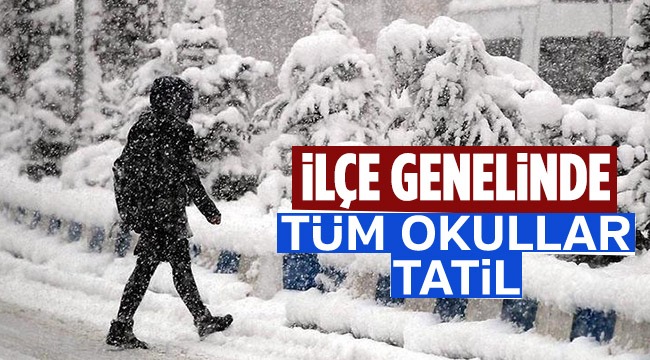 Hendek’te tüm okullar tatil