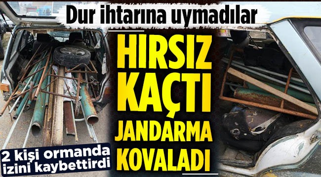 Jandarmanın ‘Dur’ ihtarına uymayarak kaçtılar