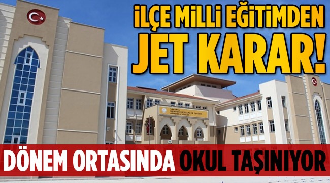 Hendek'te Dönem Ortasında Okul Taşınıyor