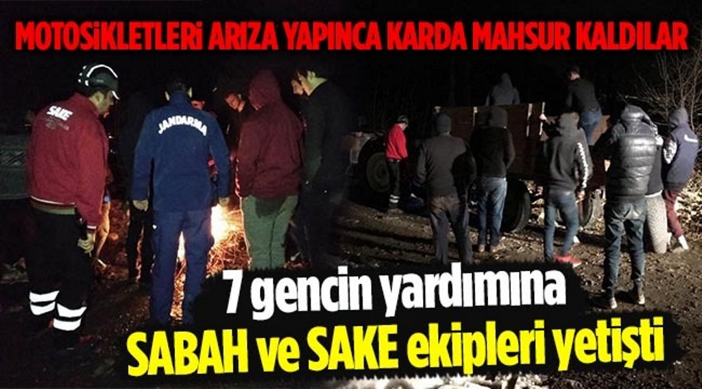Mahsur Kalan 7 Genç Kurtarıldı