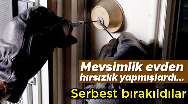Mevsimlik evden hırsızlık yapmışlardı…