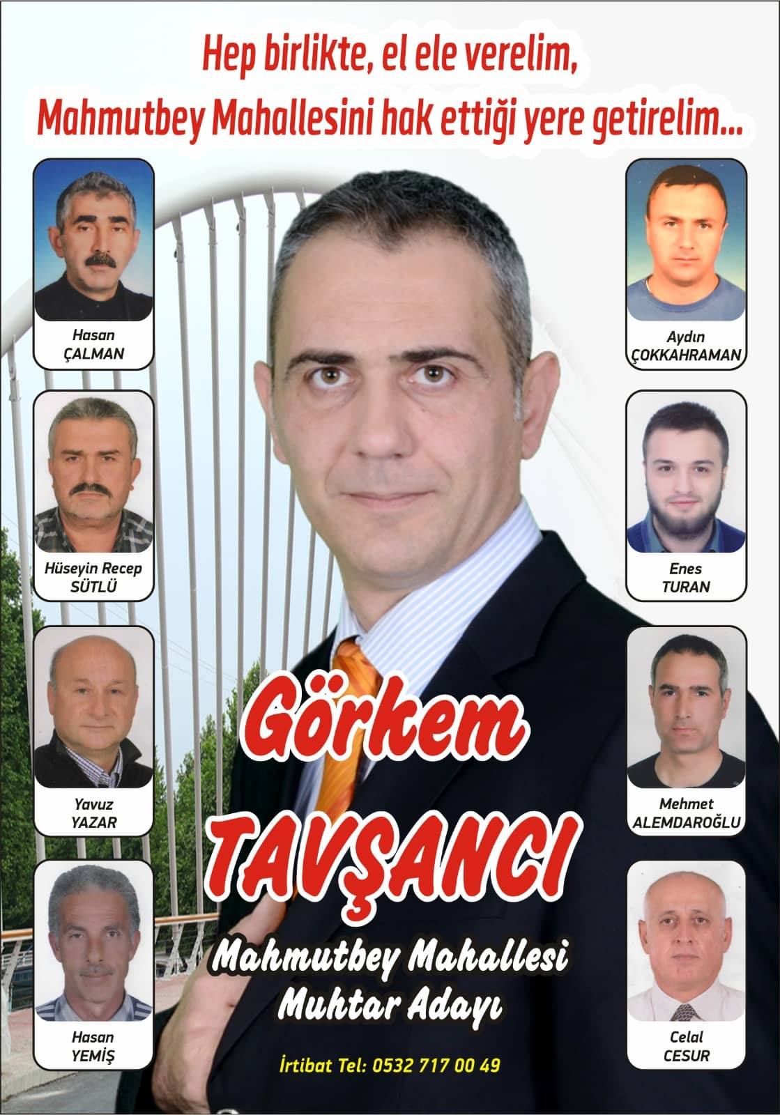 Görkem Mahmutbey Mahallesinden Muhtar Adayı