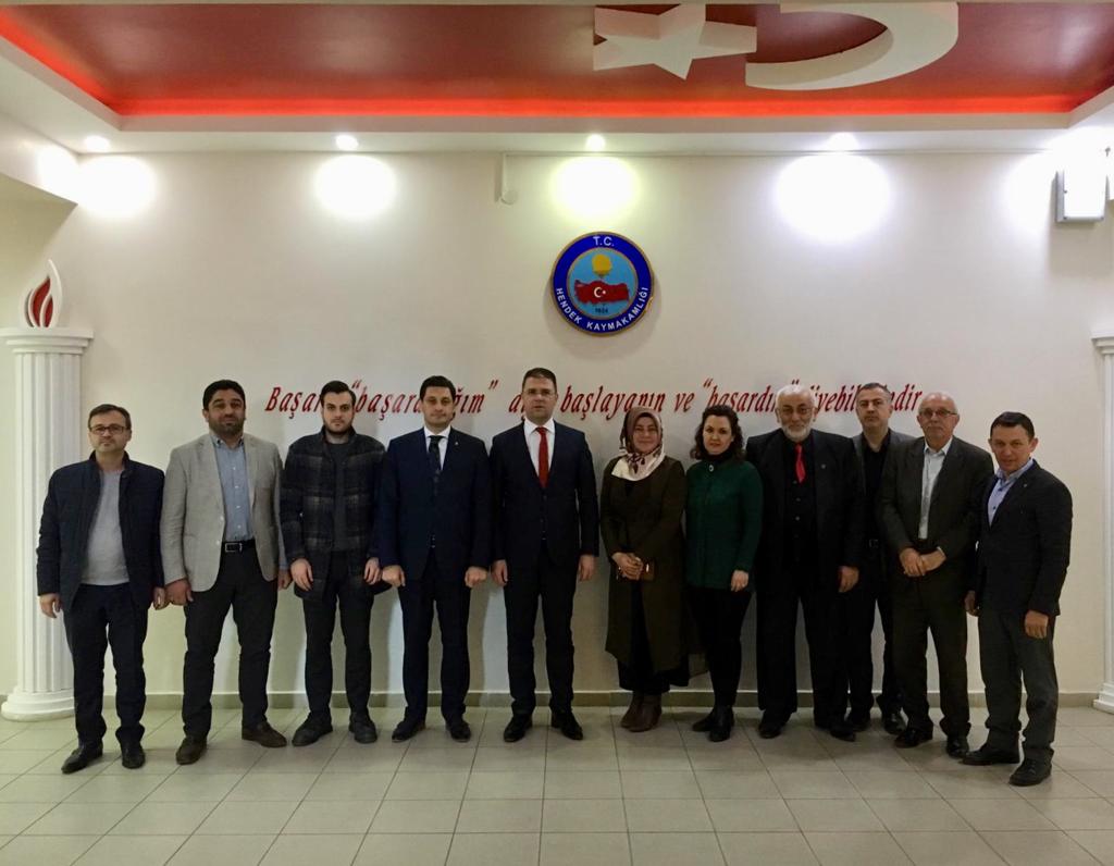 Baykal, Ekibi ile Birlikte Kaymakam Burhan’ı Ziyaret Etti