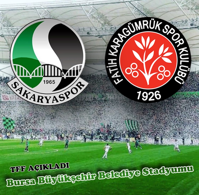 Sakaryaspor’un Final Maçının Yeri belli oldu