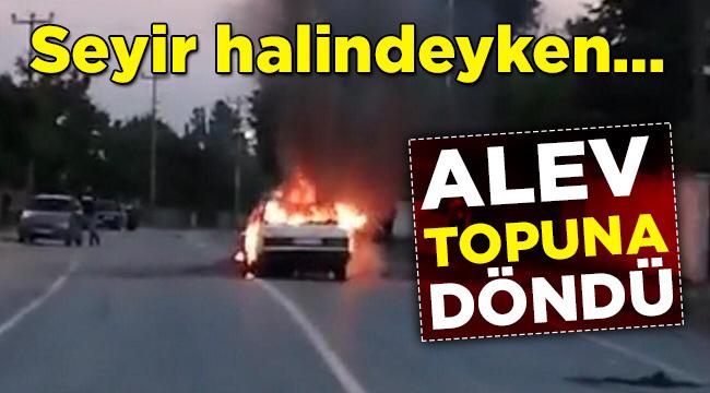 Araç Yangında Hurdaya Döndü