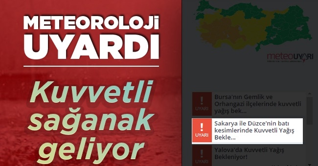 Sel Uyarısı Yapıldı