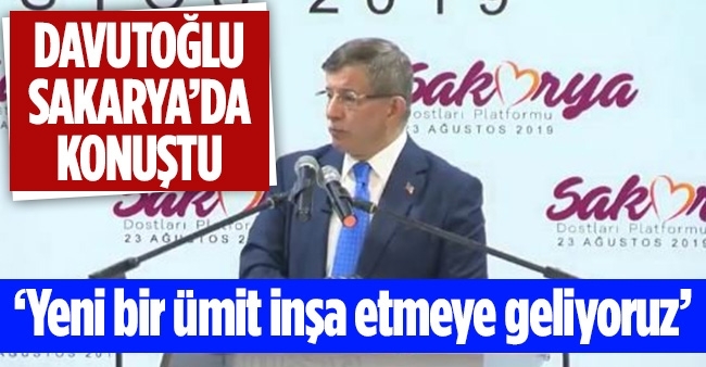 Davutoğlu Sakarya'daydı