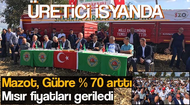 Mısır Üreticisi İsyanda