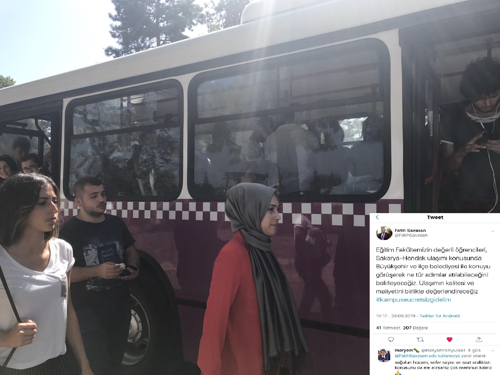 Rektör Savaşan Öğrenci Servislerine Çözüm Arıyor