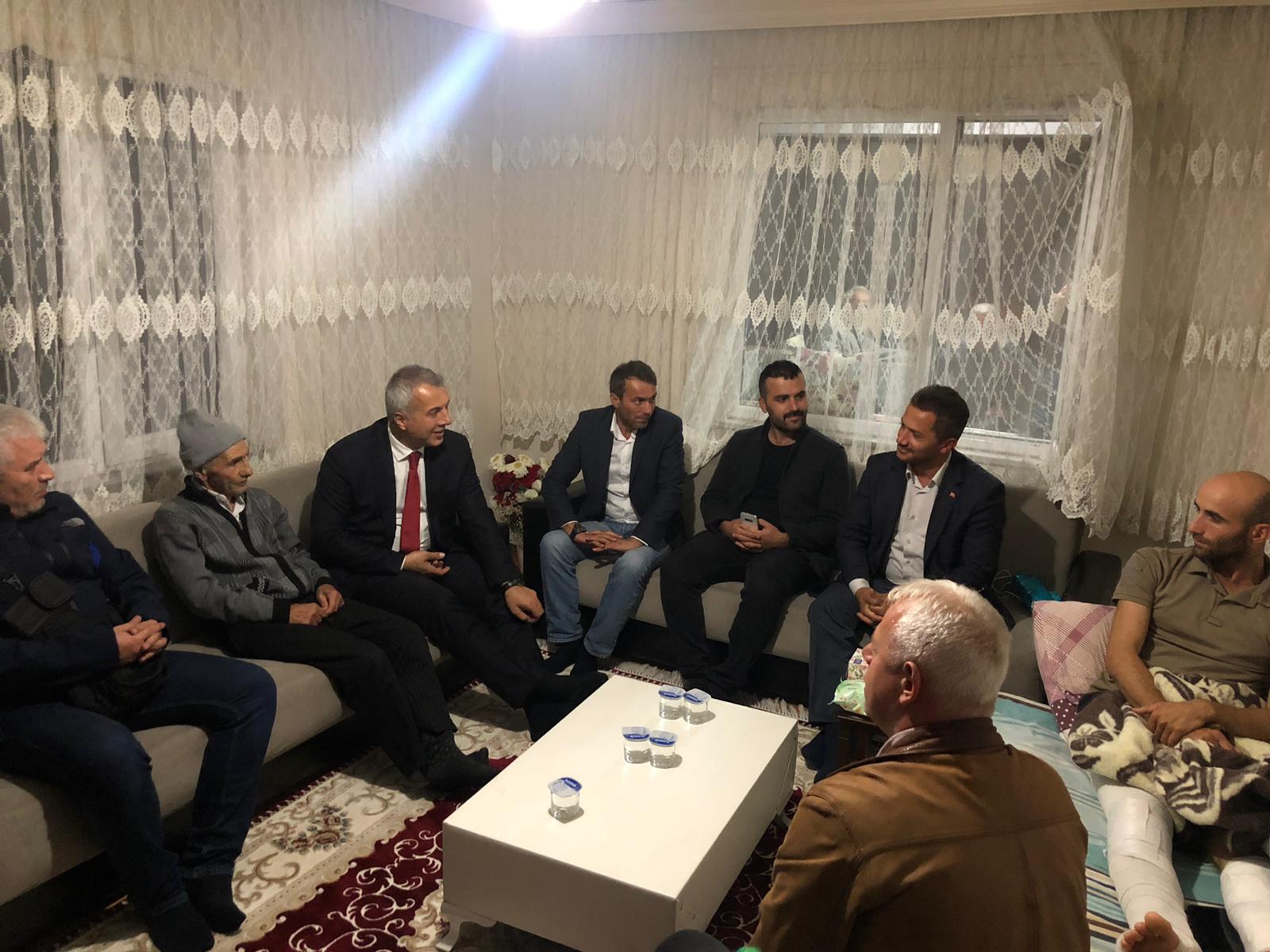 Babaoğlu Gazi Uzman Çavuş’u Ziyaret Etti