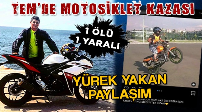 Motor Kazasında Bir Ölü, Bir Yaralı