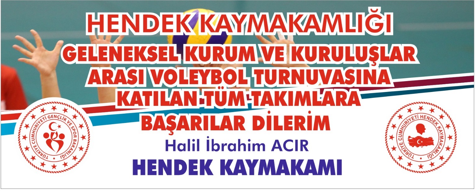 Hendek Kaymakamlık Voleybol Turnuvası Başlıyor