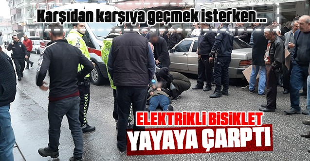 Elektrikli Bisiklet Çarptı Yaralandı