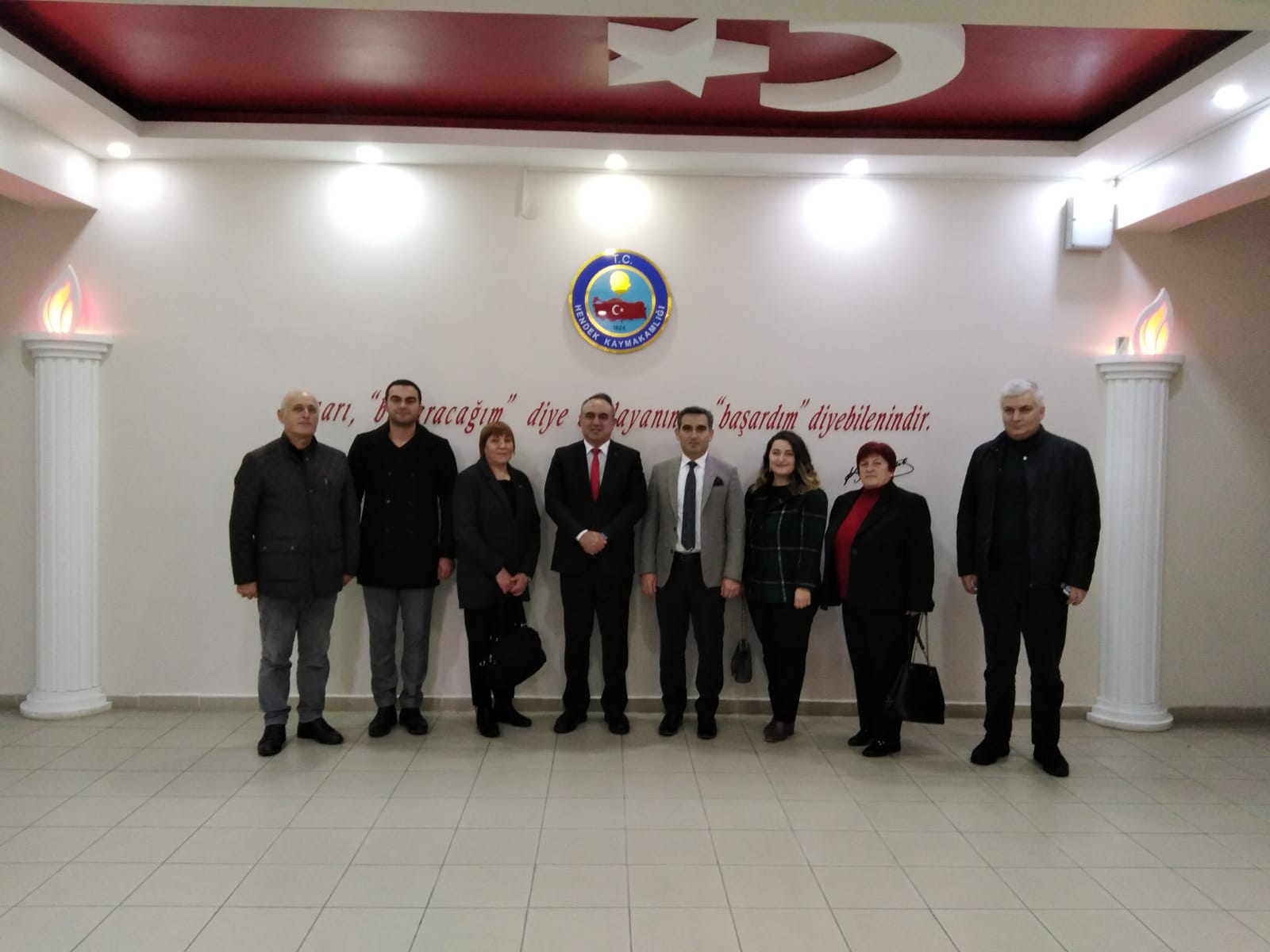 CHP İlçe Başkanı Bayraktar Kaymakam Acır'ı Ziyaret Etti