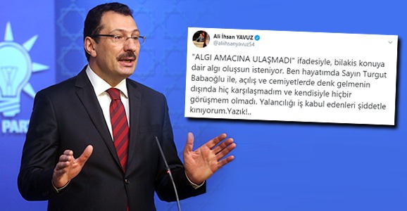 Yavuz'dan Yalan Haber Tepkisi