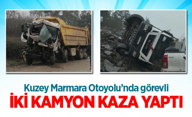 Kayganlaşan yol kazalara neden oldu