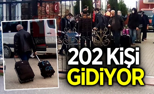 Özbekistan'dan gelmişlerdi... 202 kişi gidiyor