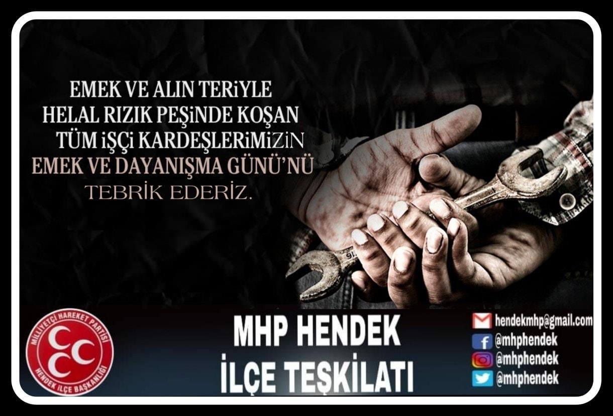 Namlı; Emekçilerimizin Bayramı Kutlu Olsun
