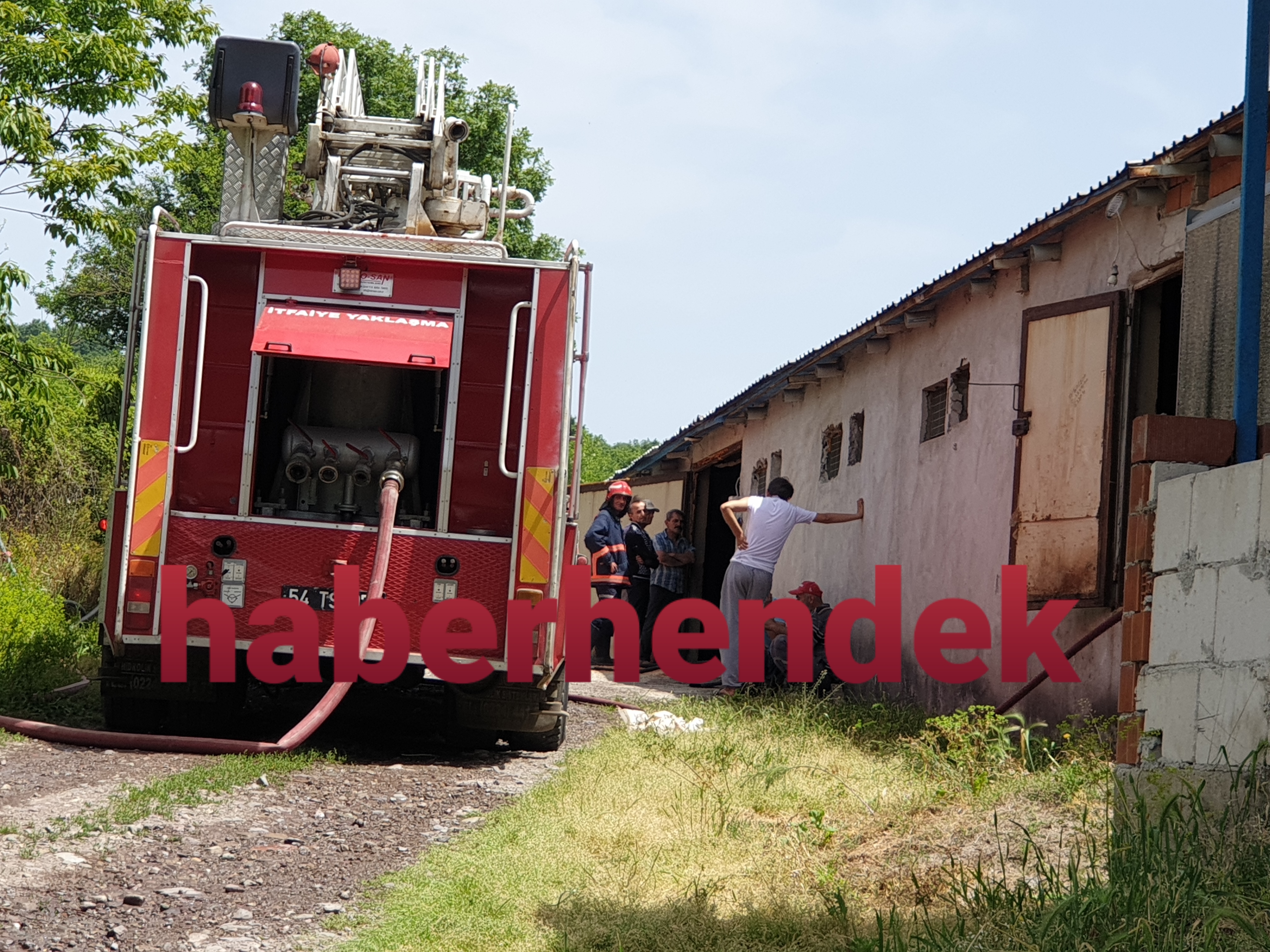 Tavuk kümesinde korkutan yangın!